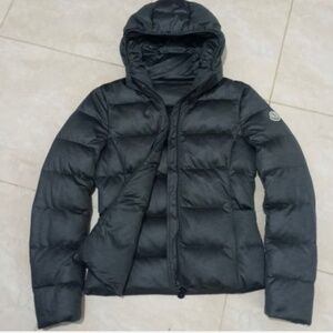 Moncler Women's JERSEY GUIBBOTTO Puffer Jacket Hooded Size 2
